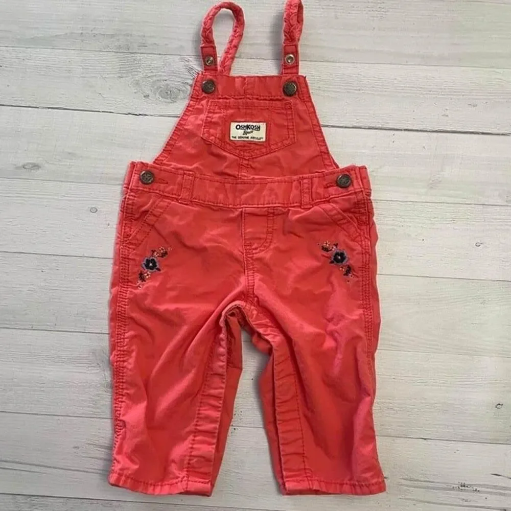 OshKosh B'Gosh baby‎ girls shortalls 6 months